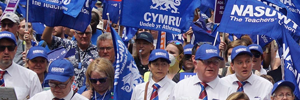 Industrial Action Wales TUC Demo June 2022 TAB