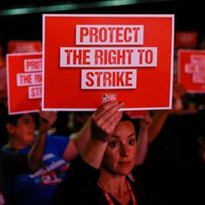 TUC protect the right to strike TAB