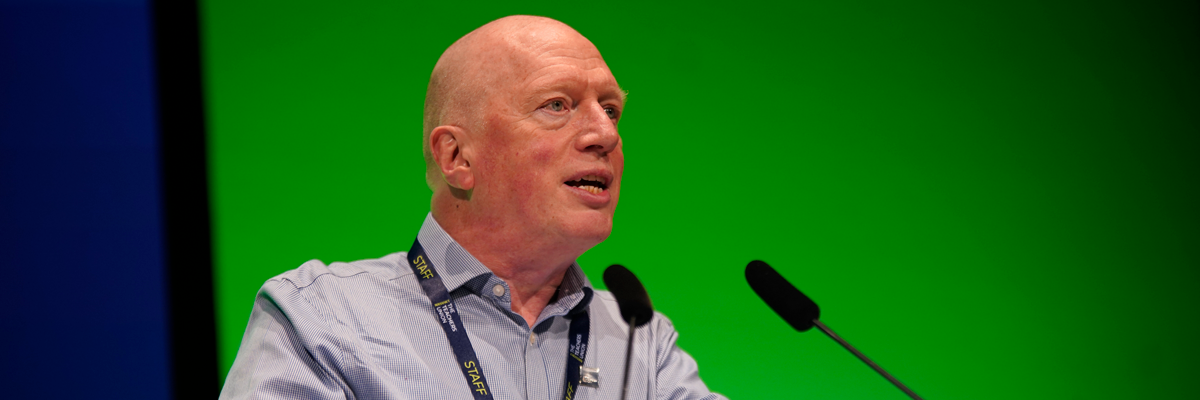 Matt Wrack General Secretay at Reps Summit BANNER.png