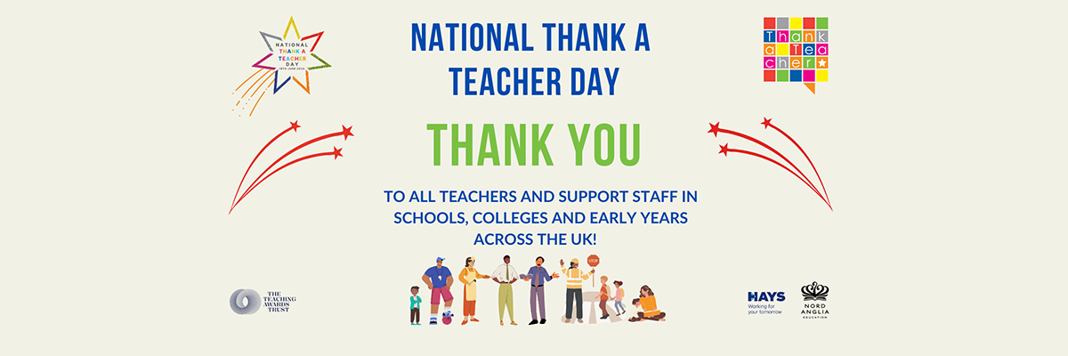 National Thank A Teacher Day BANNER