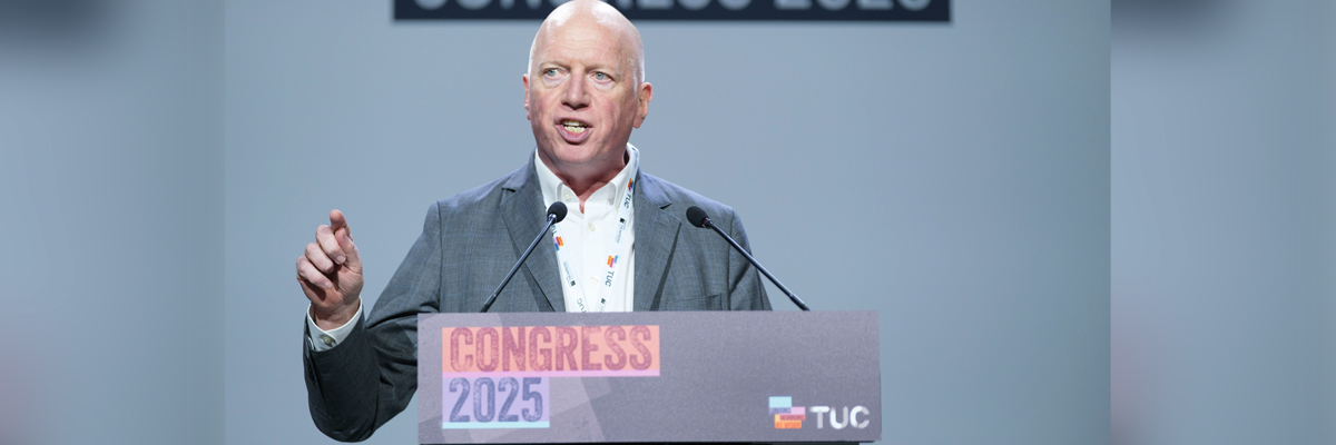 General Secretary Matt Wrack TUC 2025 BANNER