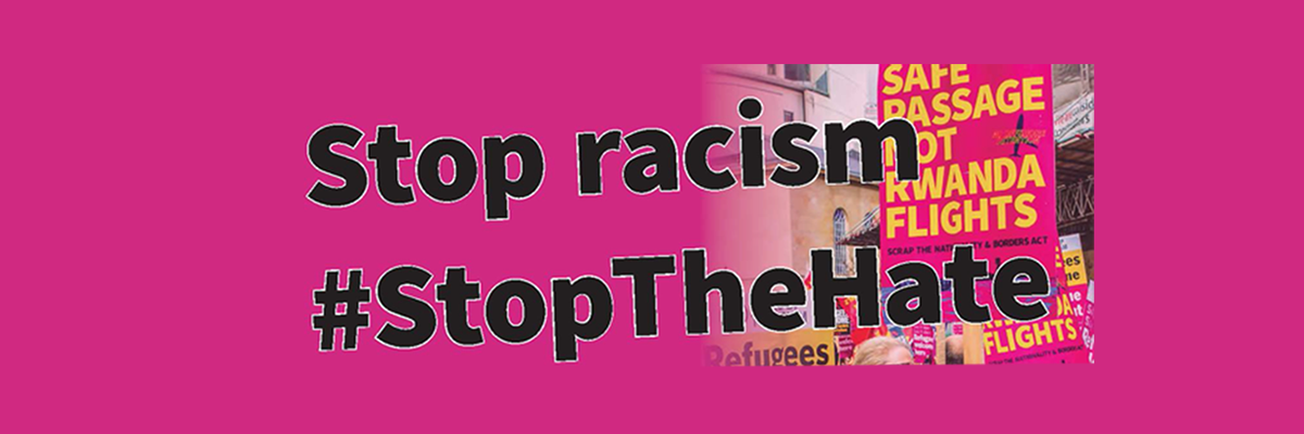 Stop Racism Demonstrations BANNER