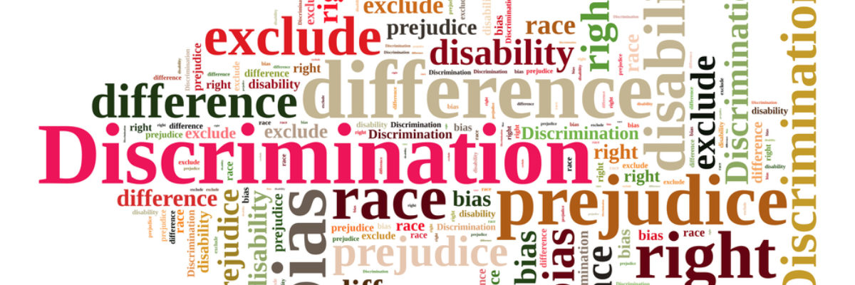Discrimination and prejudice wordcloud