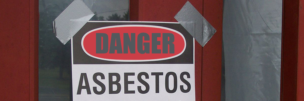 Asbestos notice banner