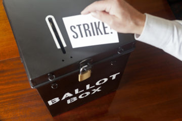 Ballot box vote strike