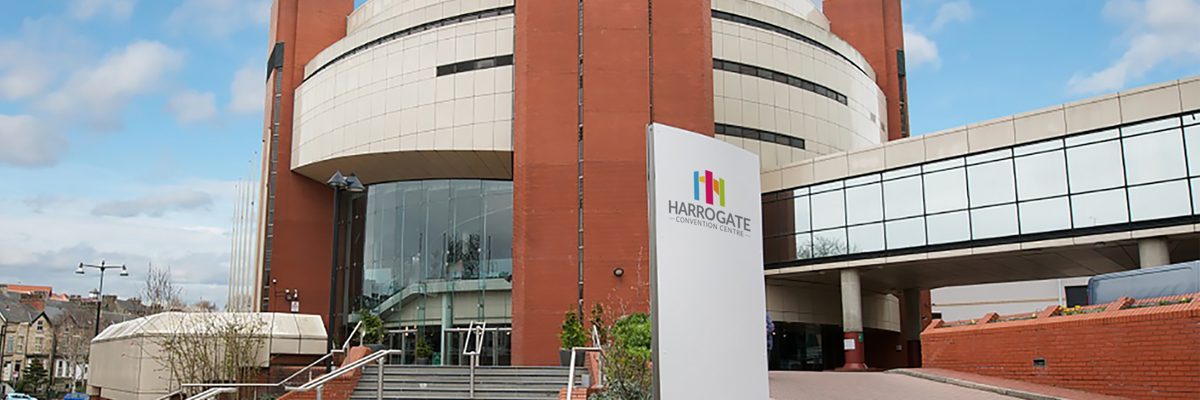 HCC auditorium entrance BANNER