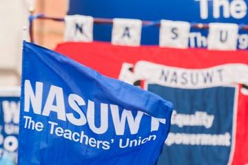 OLD NASUWT flags and banners BANNER