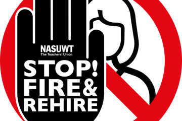 Stop Fire and Rehire logo