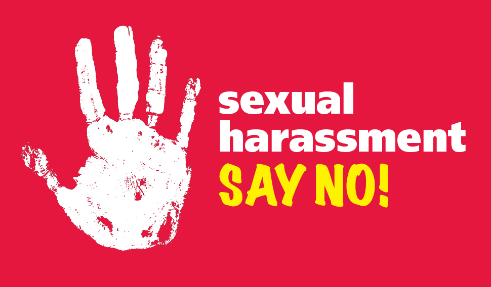 Sexual harassment say no logo
