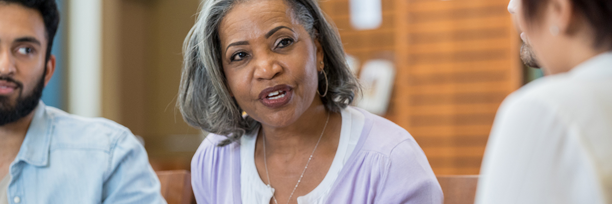 Black older female headteacher leader